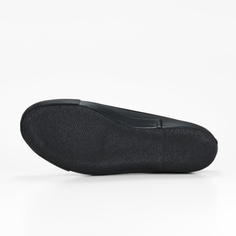 SLIT MULE BLACKMONO